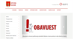 Desktop Screenshot of kalnik.hr